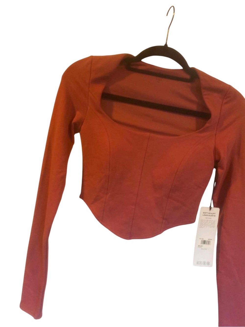 NWT Alo Yoga Soft Sculpt Long Sleeve MARA CLAY Size XS